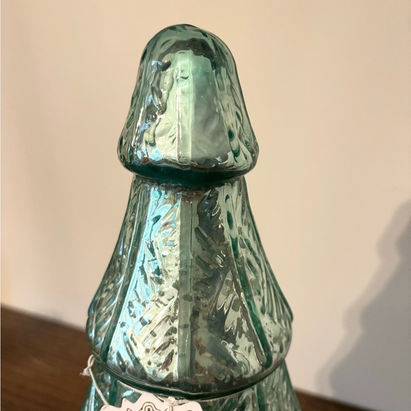 Aqua Mercury Glass LED Light up Holiday Tree - Picture 7 of 7